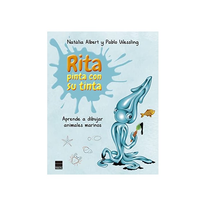 RITA PINTA CON SU TINTA. APRENDE A DIBUJAR ANIMALES MARINOS.